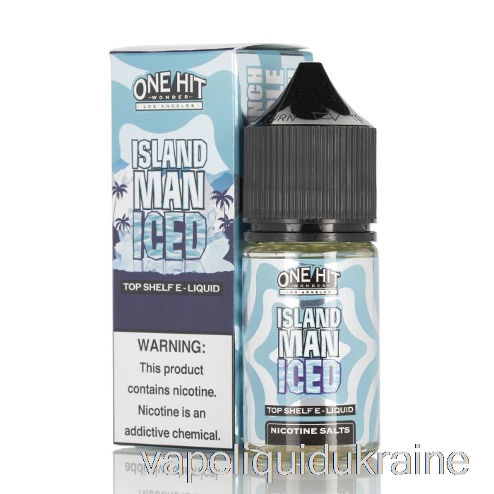 Vape Ukraine Island Man ICED - One Hit Wonder SALTS - 30mL 25mg